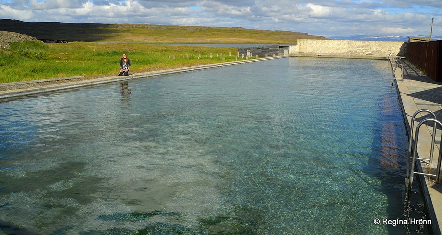 Reykjaneslaug hot swimming pool in Reykjanes in the Westfjords of Iceland