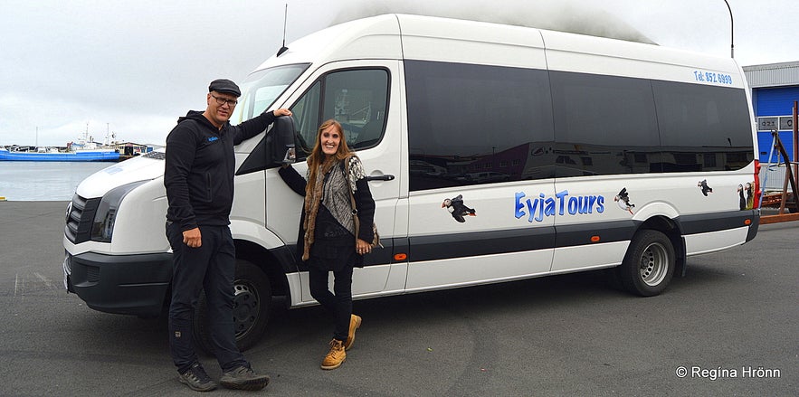 On the guided tour of the Westman islands