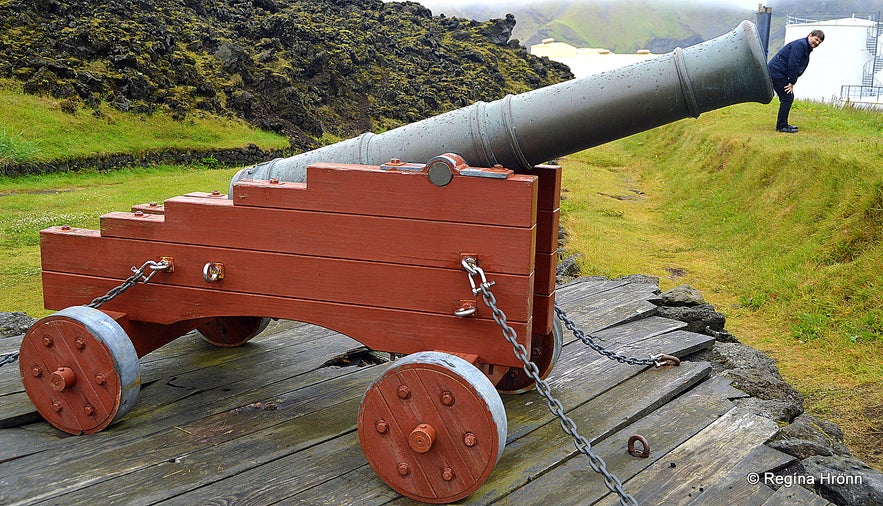 Westman Islands South-Iceland cannon on the Fortress