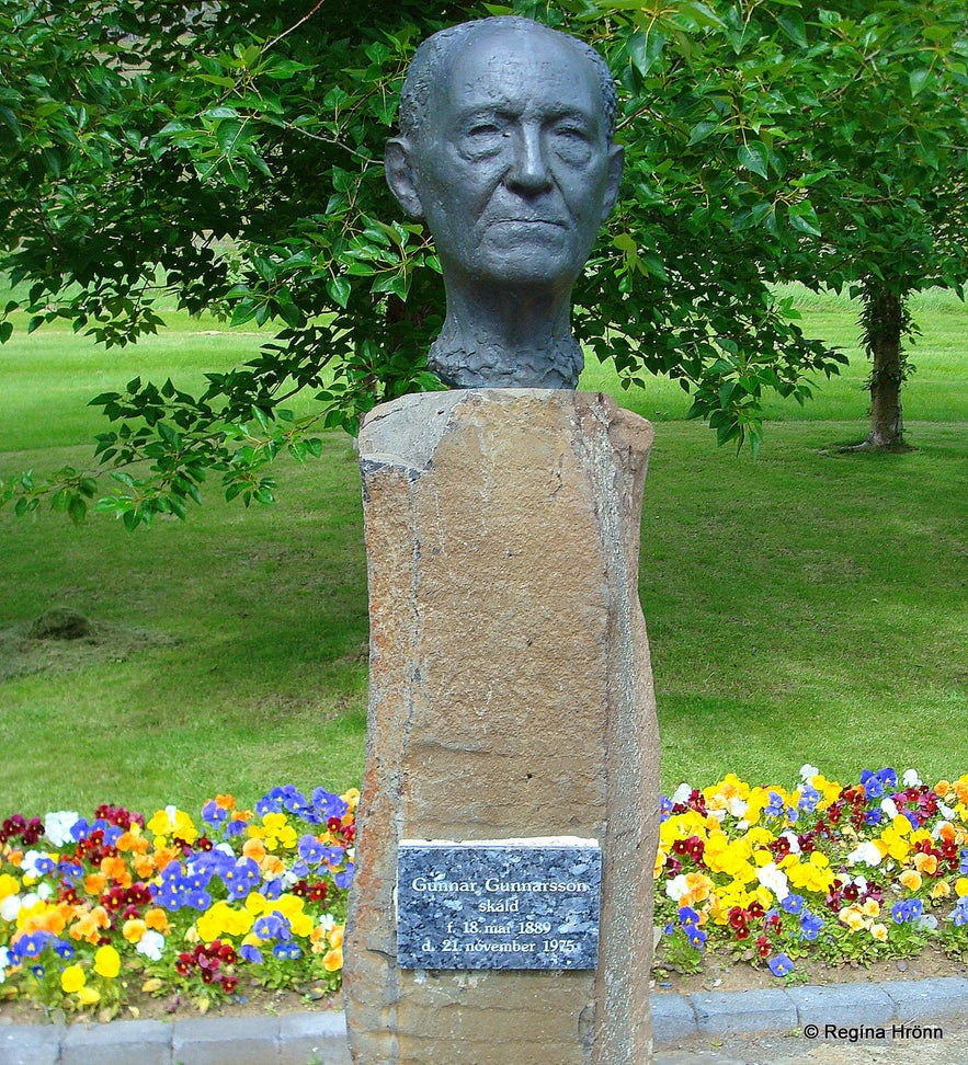 The memorial for Gunnar Gunnarsson at Skriðuklaustur