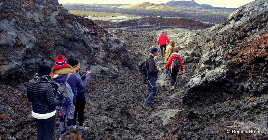 Lava formations at Gjástykki NE-Iceland