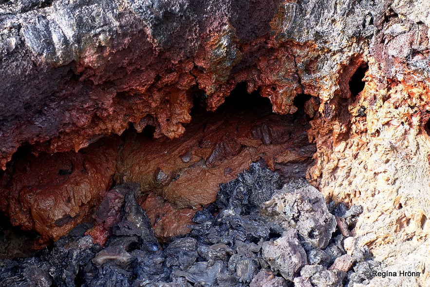 Lava formations at Gjástykki NE-Iceland