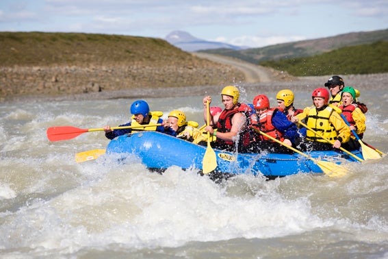 氷河の川のラフティング - River Rafting