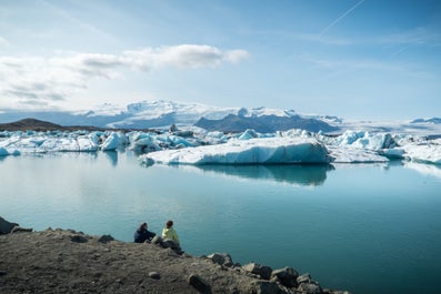 Laguna del ghiacciaio di Jokulsarlon, sulla costa meridionale dell'Islanda