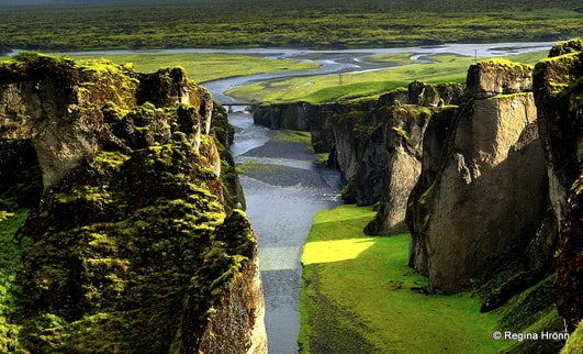 The Picturesque Fjaðrárgljúfur Canyon in South-Iceland