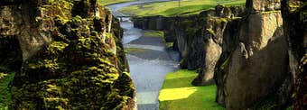 The Picturesque Fjaðrárgljúfur Canyon in South Iceland