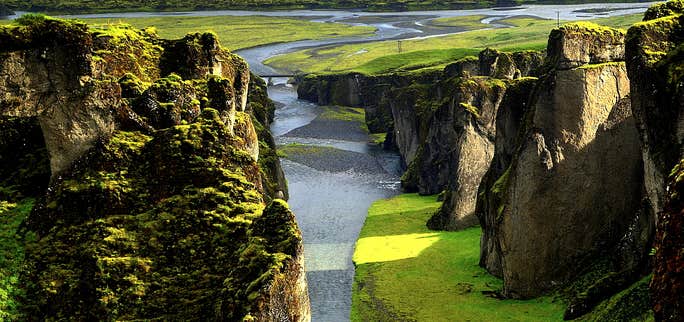 The Picturesque Fjaðrárgljúfur Canyon in South Iceland