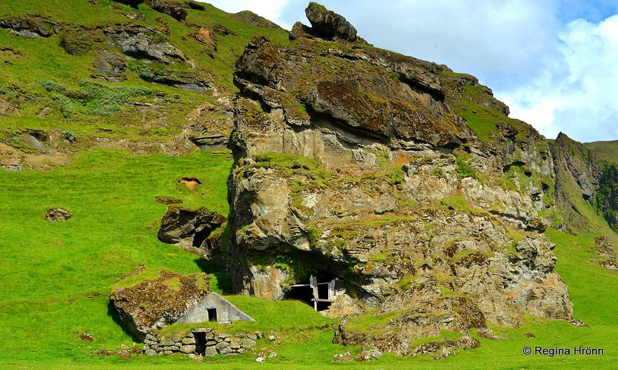 Rútshellir cave in South-Iceland