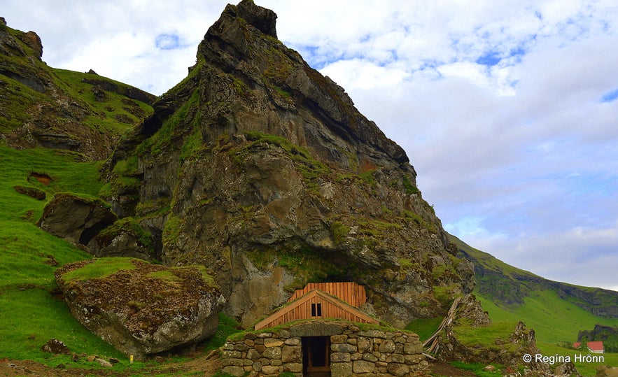 Rútshellir cave in South-Iceland