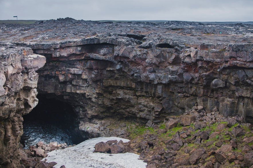 Surtshellir cave in West Iceland