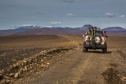 Sprengisandur highland road in Iceland