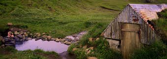 The lovely little Hrunalaug Natural Hot Pool in South Iceland