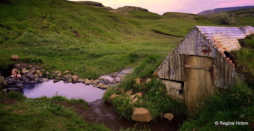 Hrunalaug Natural Hot Pool in South Iceland -