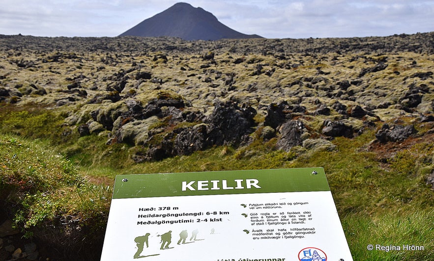 The hiking trail to Mt. Keilir Reykjanesskagi peninsula