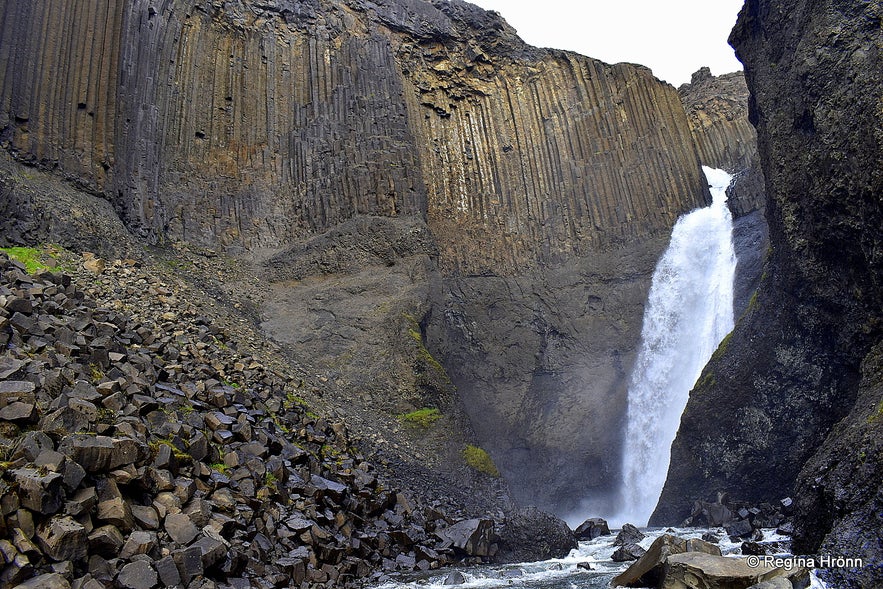 Litlanesfoss waterfall in East-Iceland