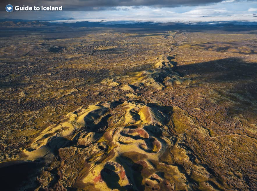 Lakagigar volcanic craters in Iceland Highlands shaped by the historic Laki eruption Lakagigar volcanic craters in Iceland Highlands shaped by the historic Laki eruption