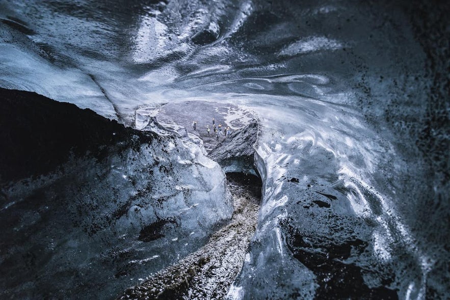 The Katla ice cave in Iceland changes every year