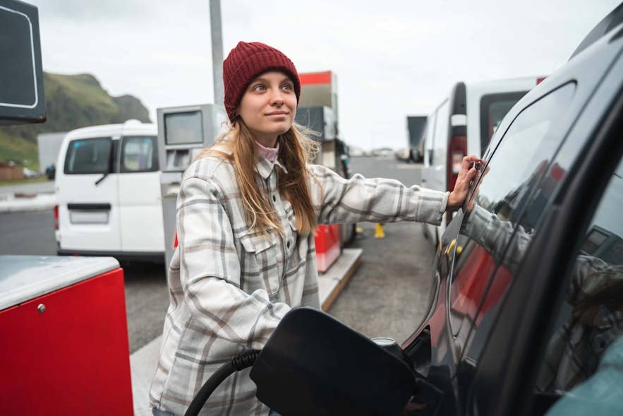 You don't have to worry about opening times at Icelandic gas stations You don't have to worry about opening times at Icelandic gas stations