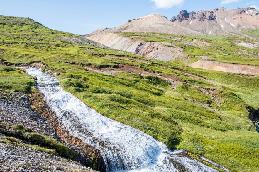 Viknaslodir is an area with great hiking trails in East Iceland.