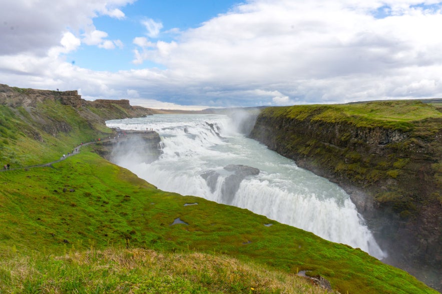 Gullfoss waterfall is the crown of the Golden Circle.