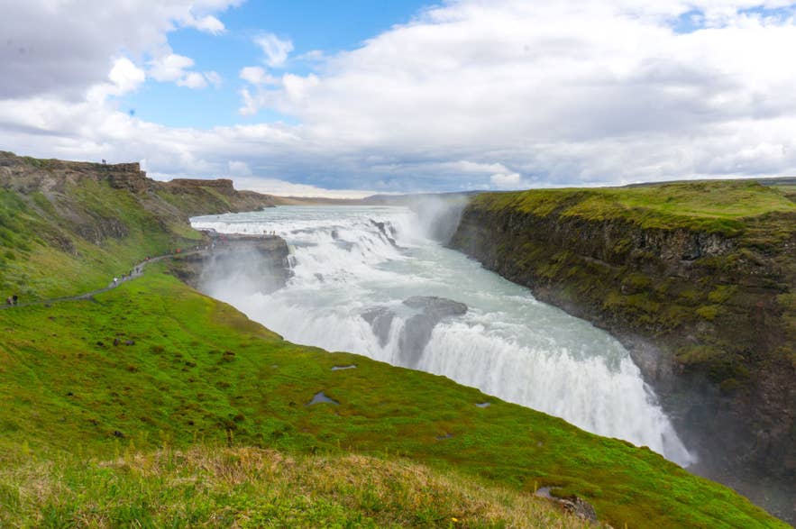 Gullfoss waterval is de kroon van de Gouden Cirkel.
