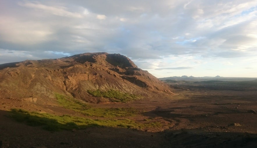 Helgafell mountain is located close to Reykjavik.