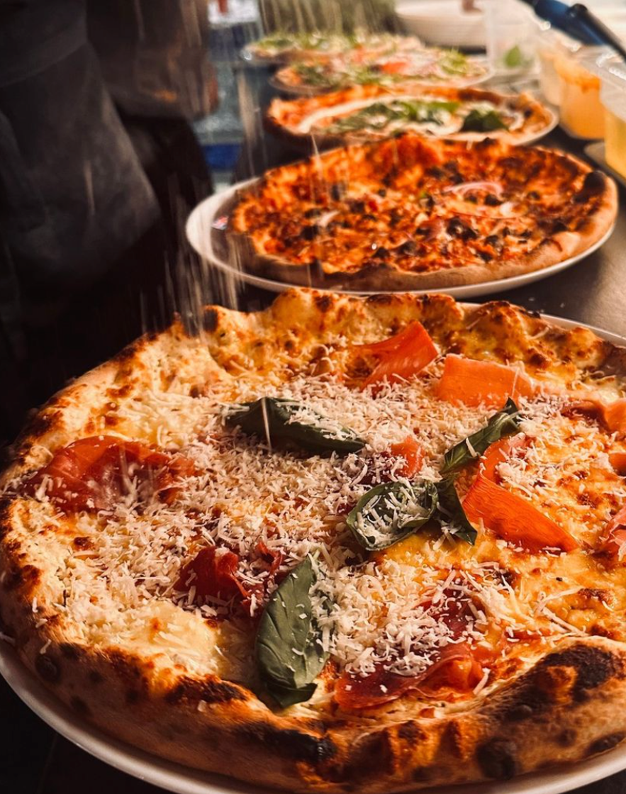 Pizza in hofdi food hall in reykjavik 