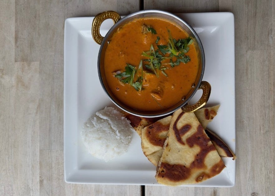 Butter chicken at Tandoori palace indian resturant iceland