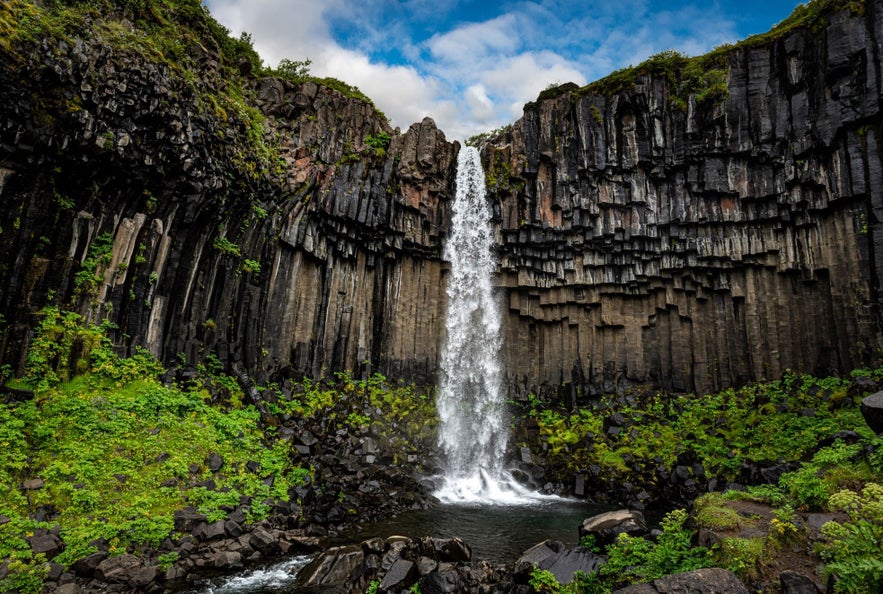 Svartifoss waterfall might just be the most beautiful waterfall in Iceland. Svartifoss waterfall might just be the most beautiful waterfall in Iceland.