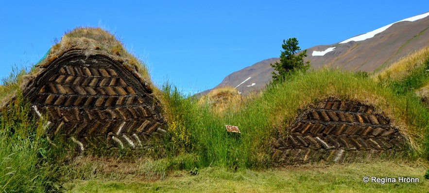 Laufás turf house in North-Iceland