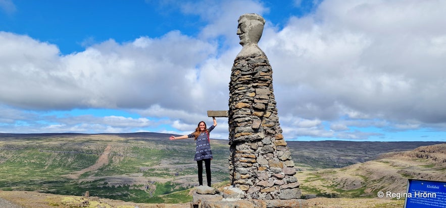 The 2 Stone-men in the Westfjords of Iceland - Kleifabúi on Kleifaheiði and the Stone-man by Penna