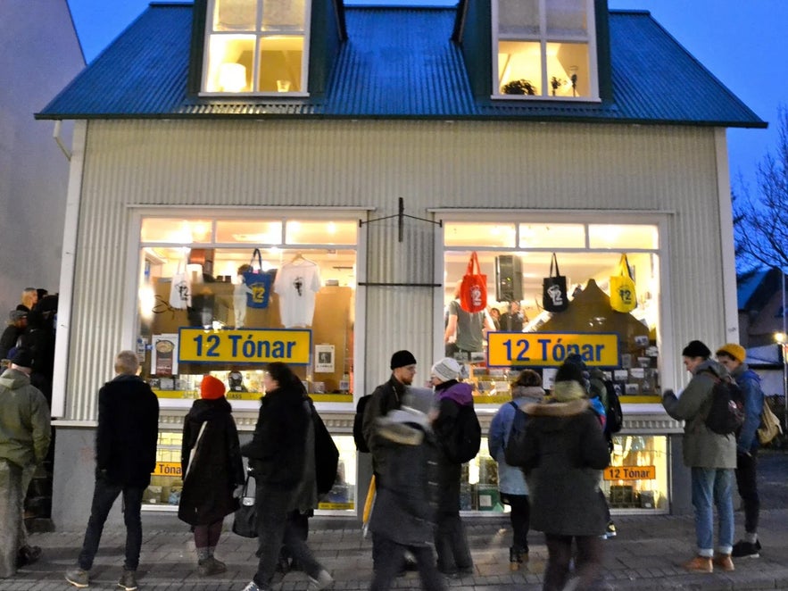 12 tonar record shop in Reykjavik Iceland