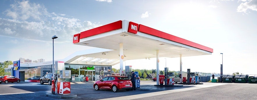 N1 are the most common gas stations in Iceland