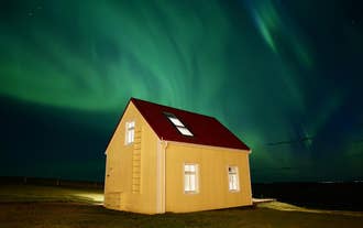 Hotel Laekur has adorable cabins to stay in.