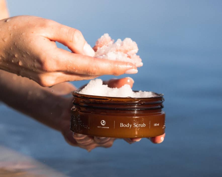 Sky Lagoon staat bekend om het rituele bodyscrub
