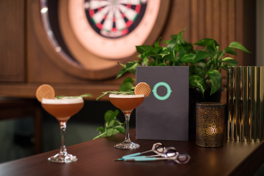 Oche darts bar in Reykjavik shopping mall Oche darts bar in Reykjavik shopping mall