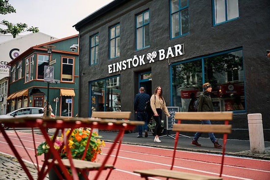 Einstok ale bar on Laugavegur in reykjavik