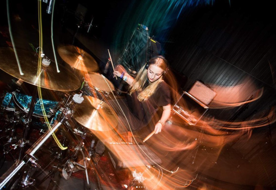 Drummer at Lemmy rock bar in Reykjavik