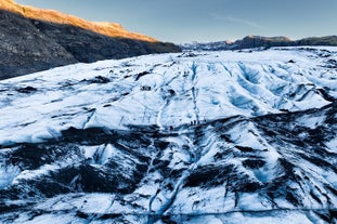 Solheimajokull glacier is one of the most popular locations in Iceland for glacier hikes.