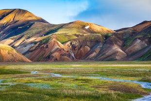 Landmannalaugar in Iceland is known for its colorful mountains.