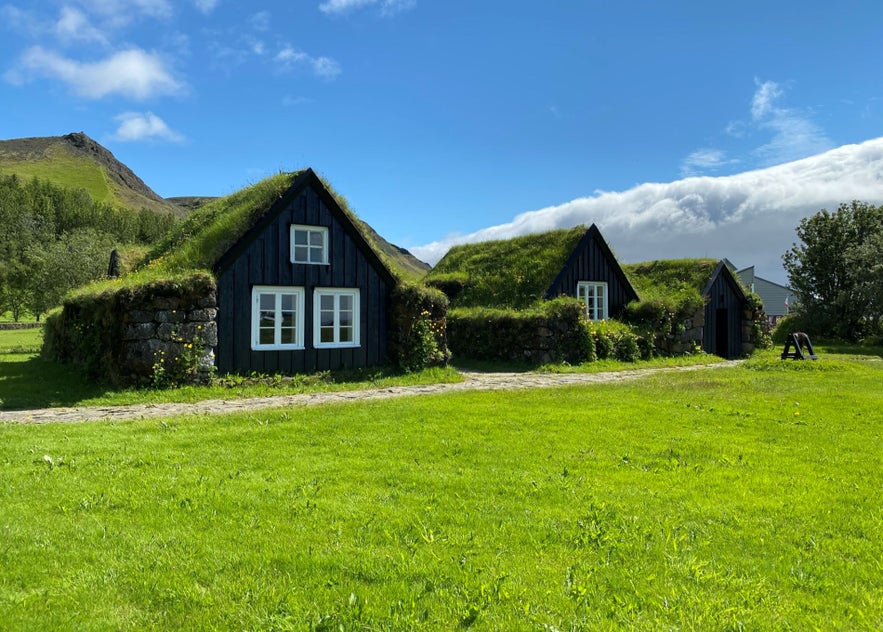 Skogar museum has a beautiful display of old icelandic houses.