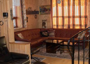 The comfortable living room of the Stekkjardalur Holiday Home.
