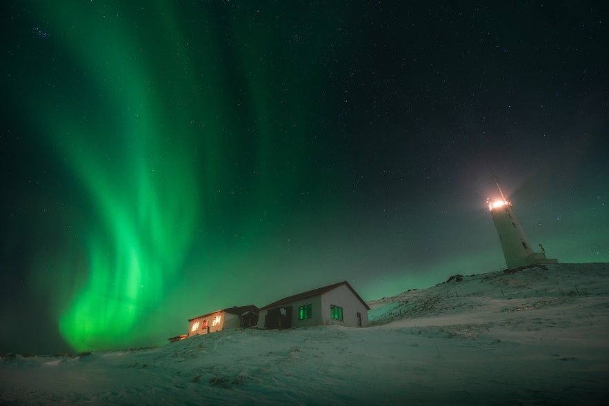 Winter is northern lights season in Iceland