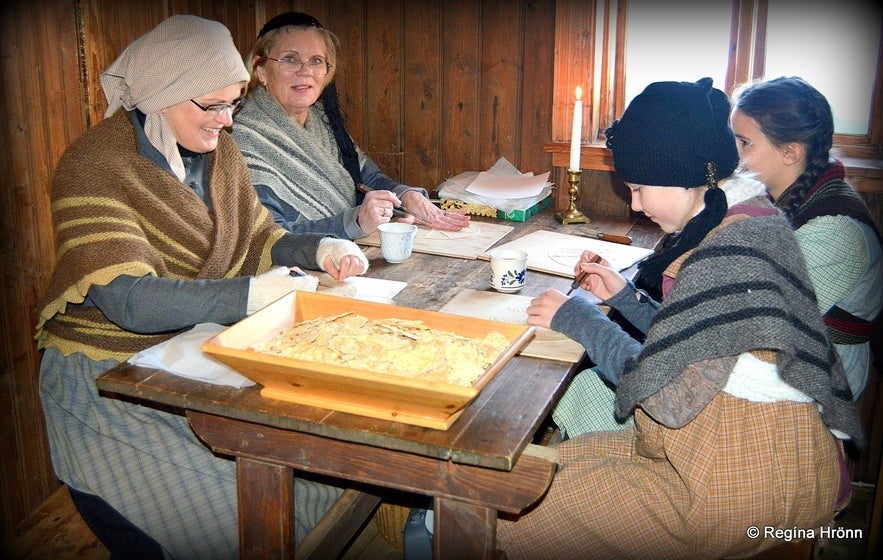 There are regular events, such as leafbread making over Christmas