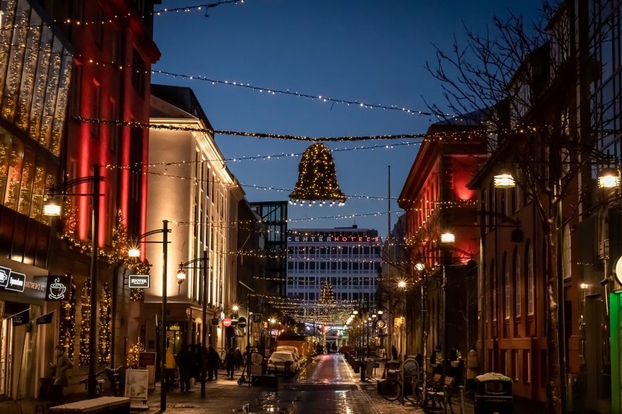 Icelanders keep Christmas lights for a long time because of the winter darkness