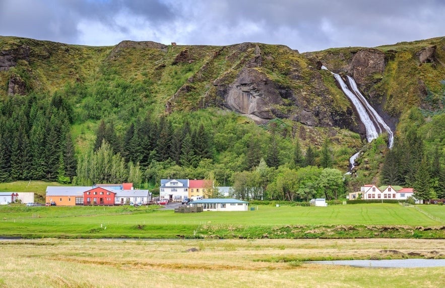 Kirkjubaejarklaustur is a small South Coast village close to Skaftafell Nature Reserve