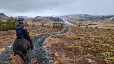 Reykjadalur Valley is one of the most active geothermal areas in Iceland.