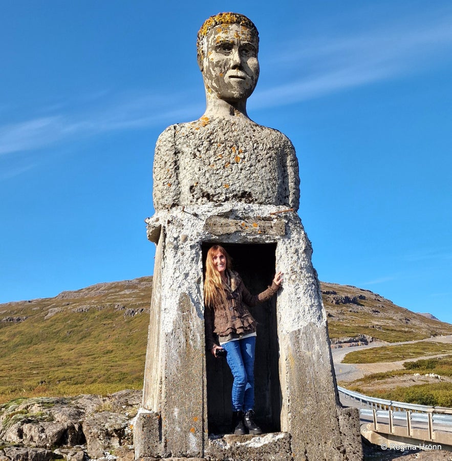 The 2 Stone-men in the Westfjords of Iceland - Kleifabúi on Kleifaheiði and the Stone-man by Penna