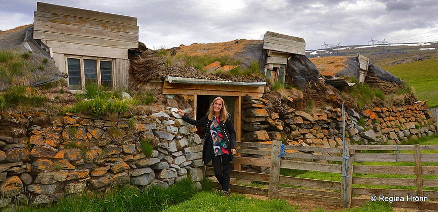 Langhús turf outhouses in East-Iceland Langhús turf outhouses in East-Iceland