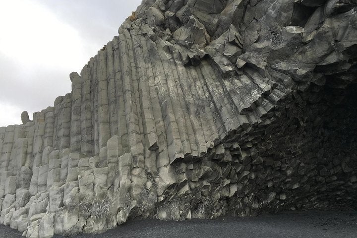 The basalt columns and cliffs of Reynisfjara beach are spectacular up close.